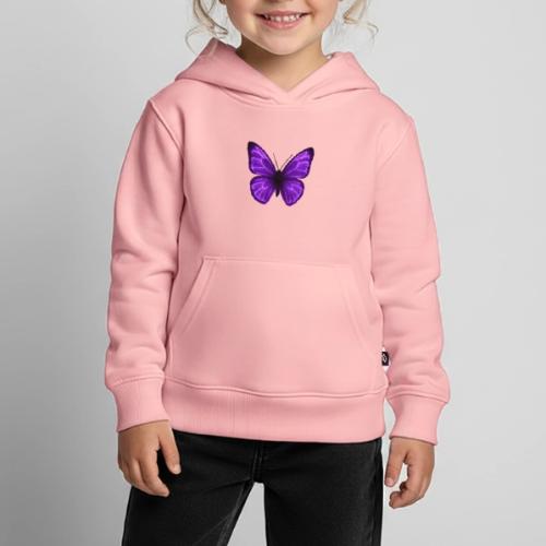 Neon Purple Butterfly - Kids‘ Premium Hoodie