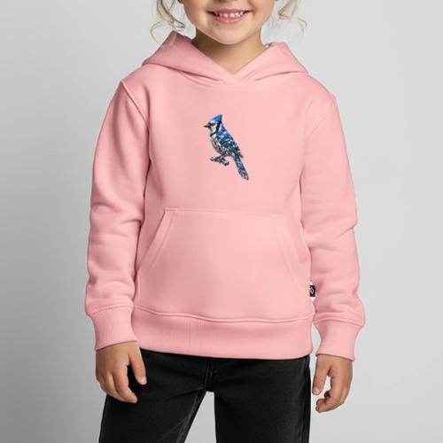Silver Blue Jay on Perch - Kids‘ Premium Hoodie