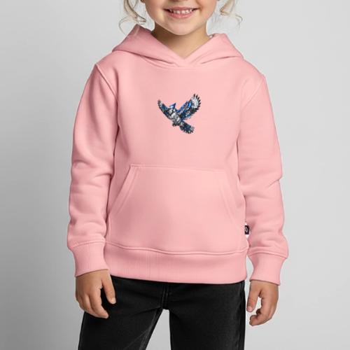 Silver Blue Jay in Flight - Kids‘ Premium Hoodie