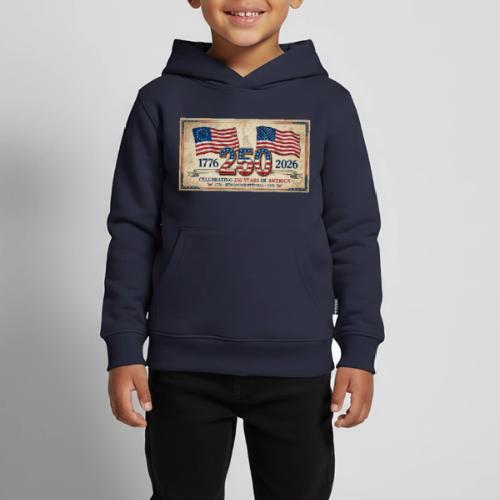 USA 250th Anniversary Flags Emblem - Kids‘ Premium Hoodie