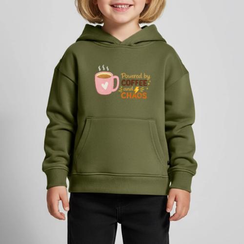 Powered by Coffee and Chaos - Kids‘ Premium Hoodie