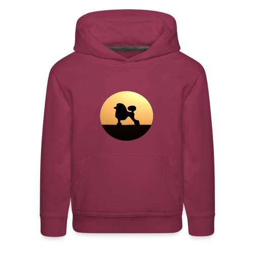 Sunset poodle - Kids‘ Premium Hoodie