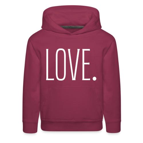 Smoon City_Just Text 6 Love Thin White - Kids‘ Premium Hoodie