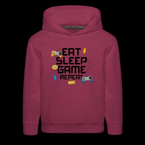 Eat Sleep Game Repeat! - Kids‘ Premium Hoodie