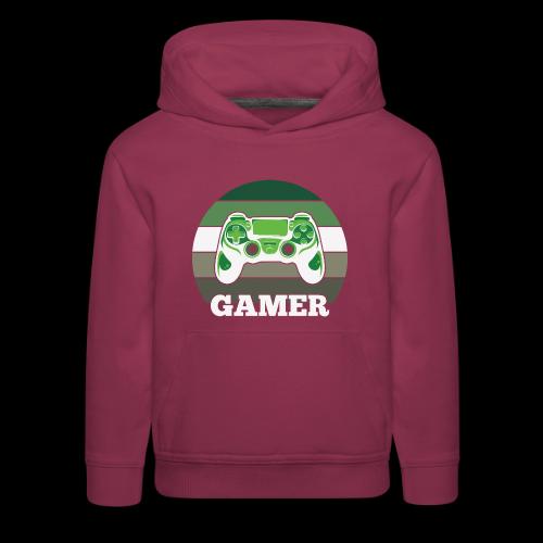 Green Sunset Gamer - Kids‘ Premium Hoodie