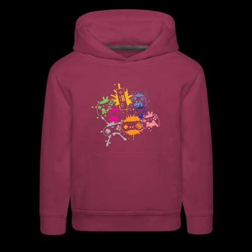 Colorful Controller Splash Art - Kids‘ Premium Hoodie