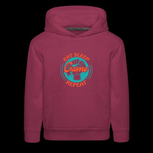 Eat, Sleep, Game, Repeat! (Fist) - Kids‘ Premium Hoodie