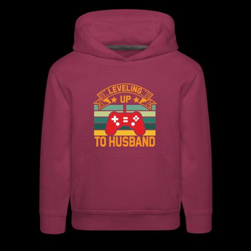 Leveling Up To Husband - Kids‘ Premium Hoodie