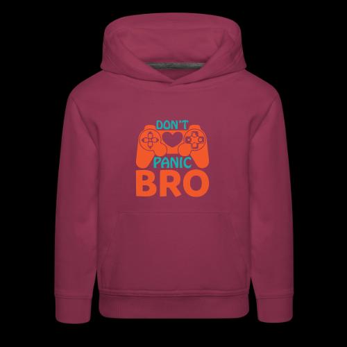 Don't Panic Bro! Heart Gamer - Kids‘ Premium Hoodie
