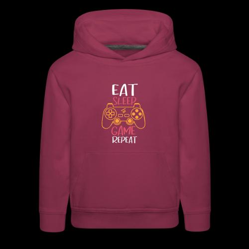 Eat, Sleep, Game, Repeat! - Kids‘ Premium Hoodie