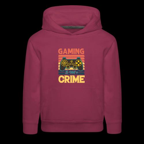 Gaming Is Not A Crime Tee - Kids‘ Premium Hoodie