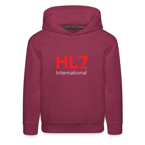HL7 International Logo - Reverse - Kids‘ Premium Hoodie