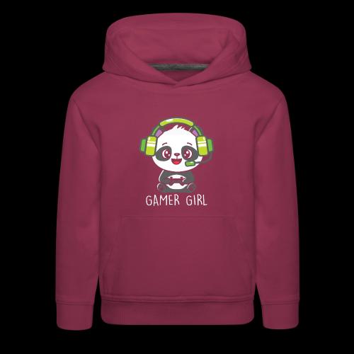 Cute Panda Gamer Girl - Kids‘ Premium Hoodie