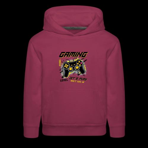 Gaming: Let's Play, Don't Give Up - Kids‘ Premium Hoodie