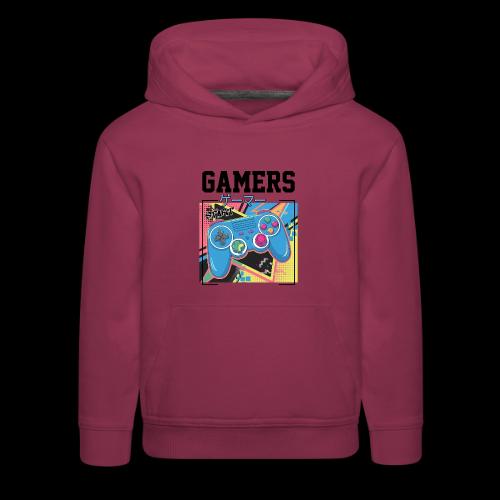 Gamers Start! Retro Japanese Vibe - Kids‘ Premium Hoodie