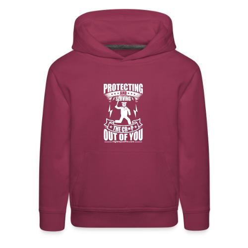 Protect serve COP WHITE - Kids‘ Premium Hoodie