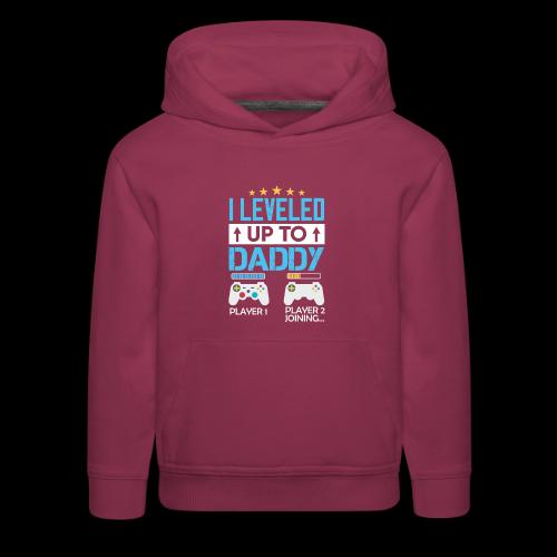 I Leveled Up To Daddy - Kids‘ Premium Hoodie