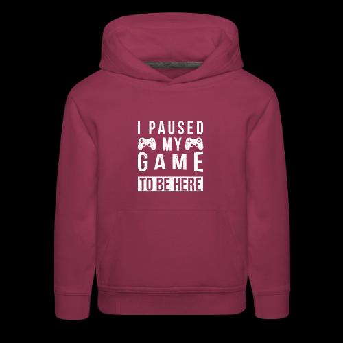 Two Controller I Paused My Game For You - Kids‘ Premium Hoodie