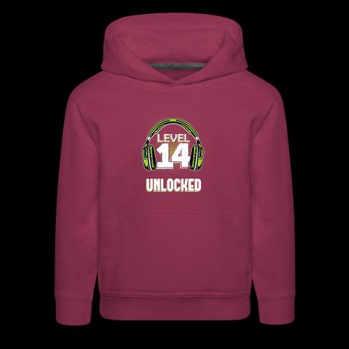 Level 14 Unlocked Tee - Kids‘ Premium Hoodie