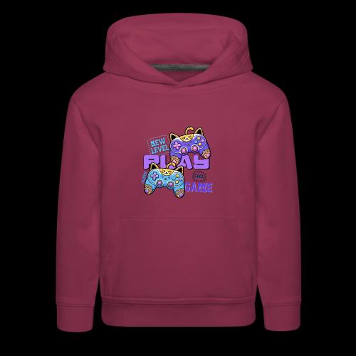 Super Cool Cat Gamer Unlocked - Kids‘ Premium Hoodie