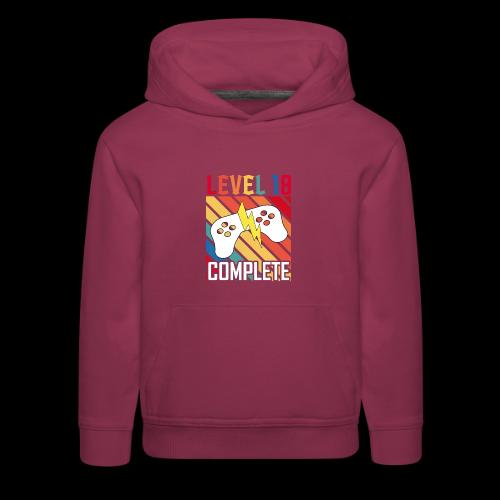 Level 18 Complete! - Kids‘ Premium Hoodie
