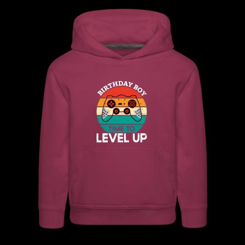 Birthday Boy: Time to Level Up! - Kids‘ Premium Hoodie