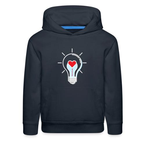 FUMCSD Heart Light Bulb - White Lines - Kids‘ Premium Hoodie