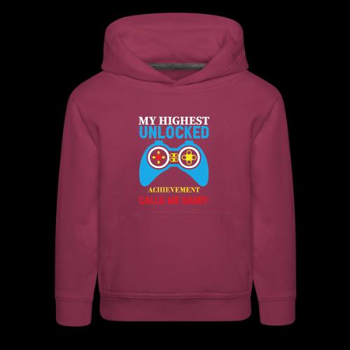 My Highest Unlocked Achievement Calls Me Daddy - Kids‘ Premium Hoodie