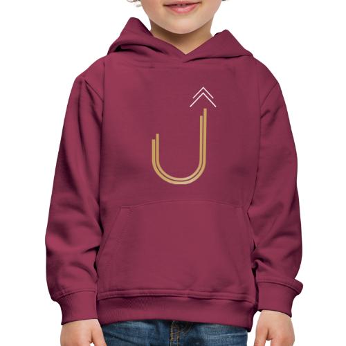 UltiUber Life Logo with White Arrows - Kids‘ Premium Hoodie