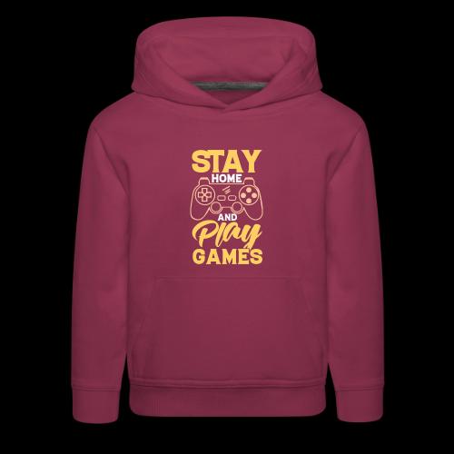 Stay & Play Games! - Kids‘ Premium Hoodie