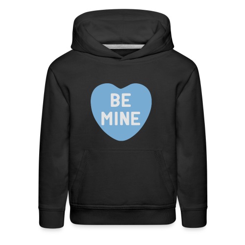 Be Mine Blue Candy Heart - Kids‘ Premium Hoodie