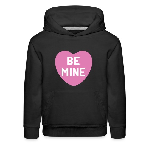 Be Mine Hot Pink Candy Heart - Kids‘ Premium Hoodie
