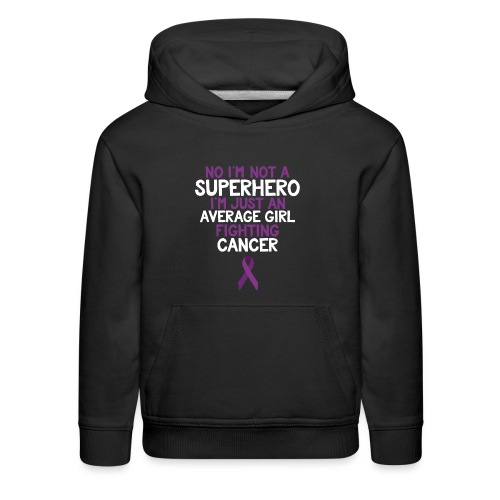 Cancer Fighter Superhero Girl - Kids‘ Premium Hoodie