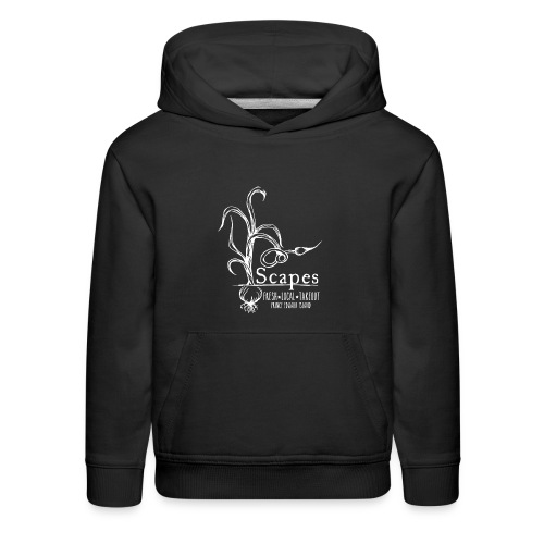 Scapes logo all white 1 png - Kids‘ Premium Hoodie