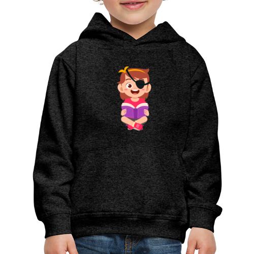 Little girl with eye patch - Kids‘ Premium Hoodie