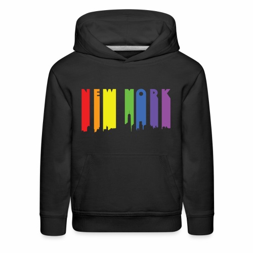 New York design Rainbow - Kids‘ Premium Hoodie
