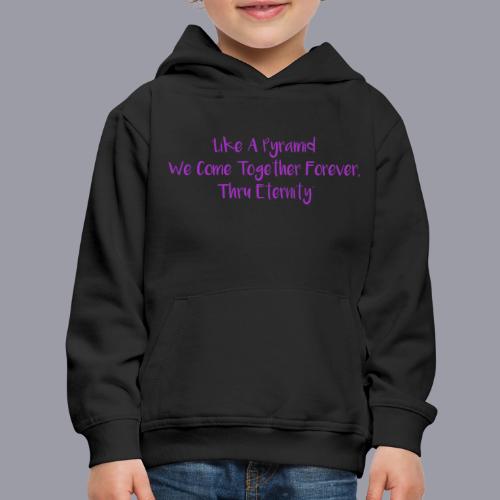 TOGETHER FOREVER (PURPLE PRINT) - Kids‘ Premium Hoodie