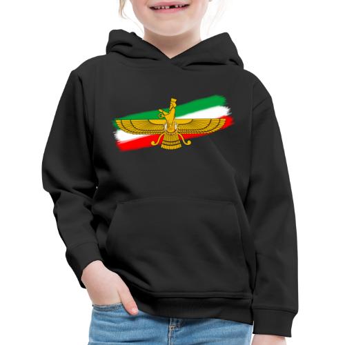 Iran Flag Faravahar Lion Sun - Kids‘ Premium Hoodie