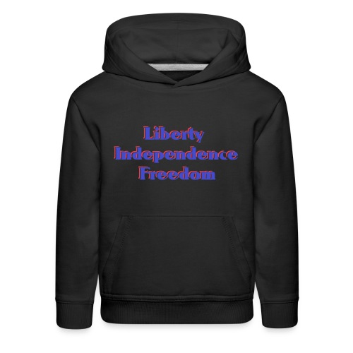 liberty Independence Freedom blue white red - Kids‘ Premium Hoodie