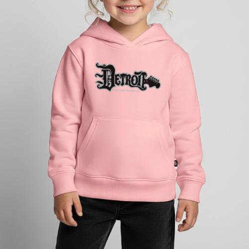 DETROIT GUITAR WTTD BLK SLR REG FONT - Kids‘ Premium Hoodie