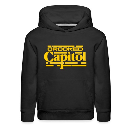 Crooked Capitol Logo Gold - Kids‘ Premium Hoodie