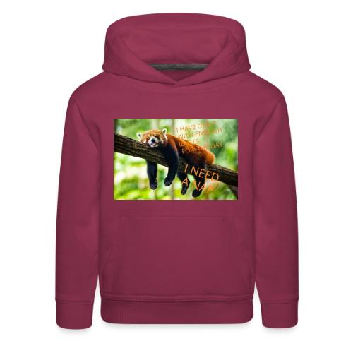 Fox napping meme - Kids‘ Premium Hoodie