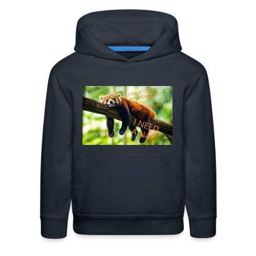 Fox napping meme - Kids‘ Premium Hoodie