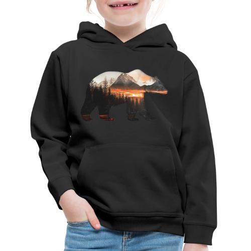 Canada Bear: fiery tones - Kids‘ Premium Hoodie