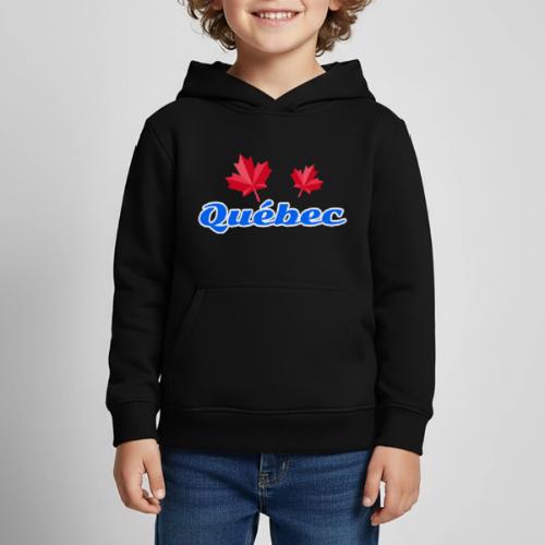 Québec with two red maple leaves - Kids‘ Premium Hoodie