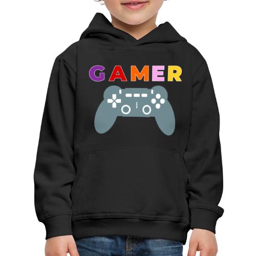 Colorful Gamer Controller Graphic - Kids‘ Premium Hoodie