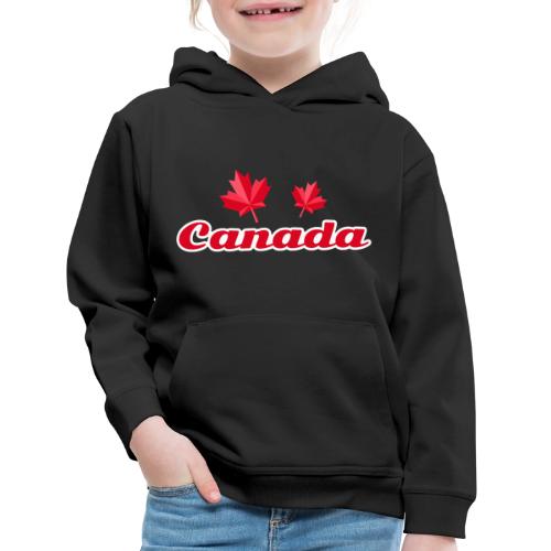 Canada with two maple leaves - Kids‘ Premium Hoodie