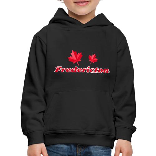 Fredericton with two red maple leaves - Kids‘ Premium Hoodie