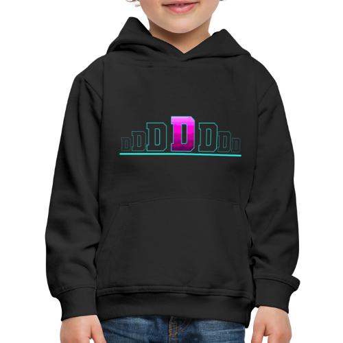 Letter D – Capital Varsity Alphabet Monogram - Kids‘ Premium Hoodie