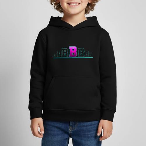 Letter B – Capital Varsity Alphabet Monogram - Kids‘ Premium Hoodie